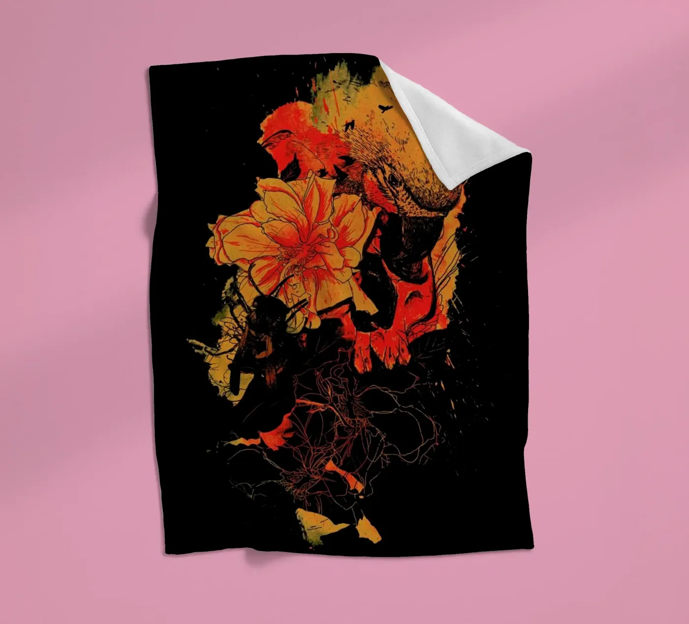 Pollination fleece blanket by Nicebleed