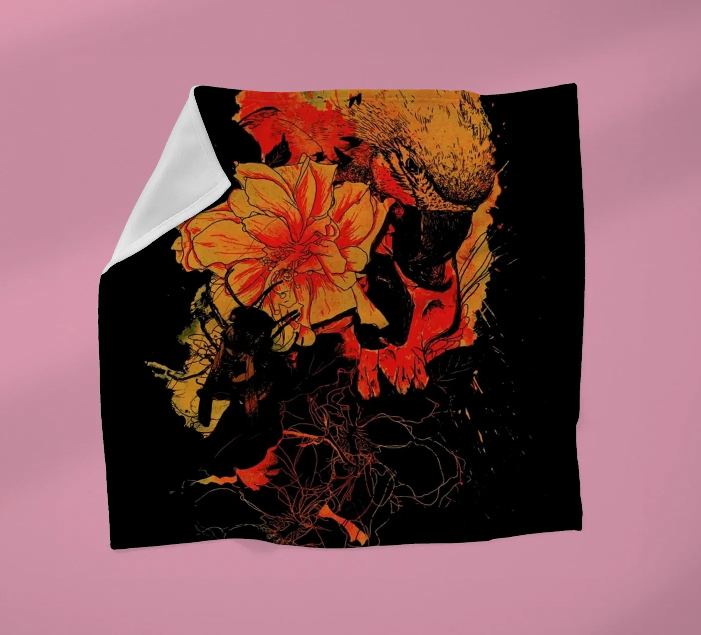 Pollination fleece blanket by Nicebleed