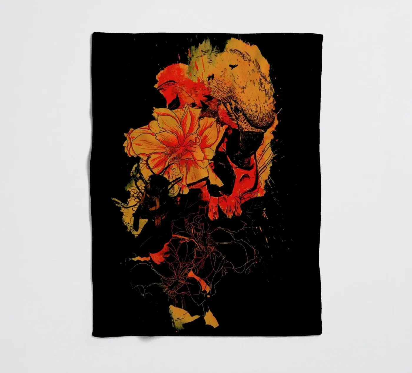 Pollination fleece blanket by Nicebleed