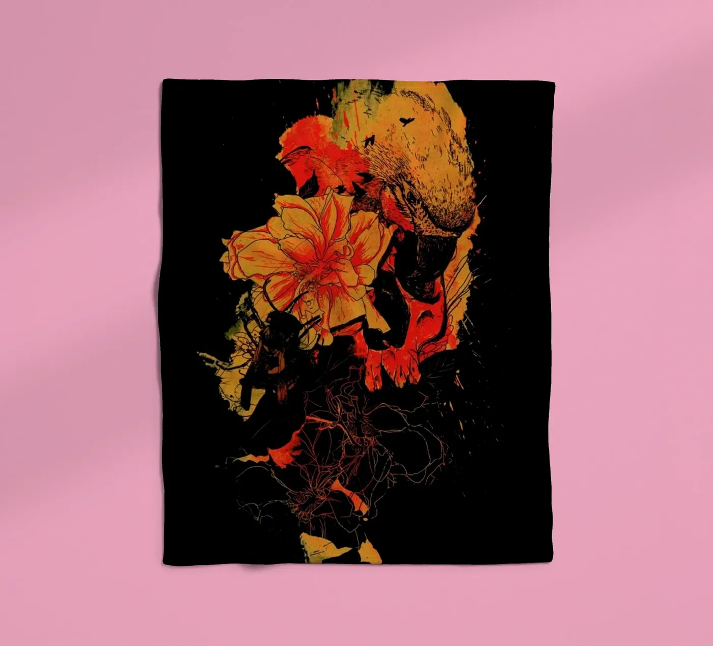 Pollination fleece blanket by Nicebleed