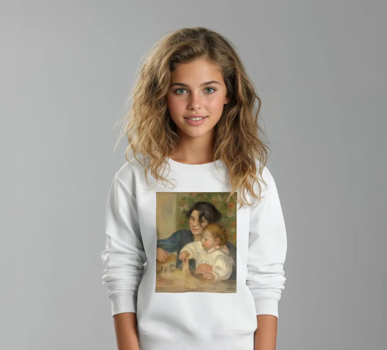 Pierre-Auguste Renoir - Gabrielle e Jean felpa bambino da Timeless Artworks