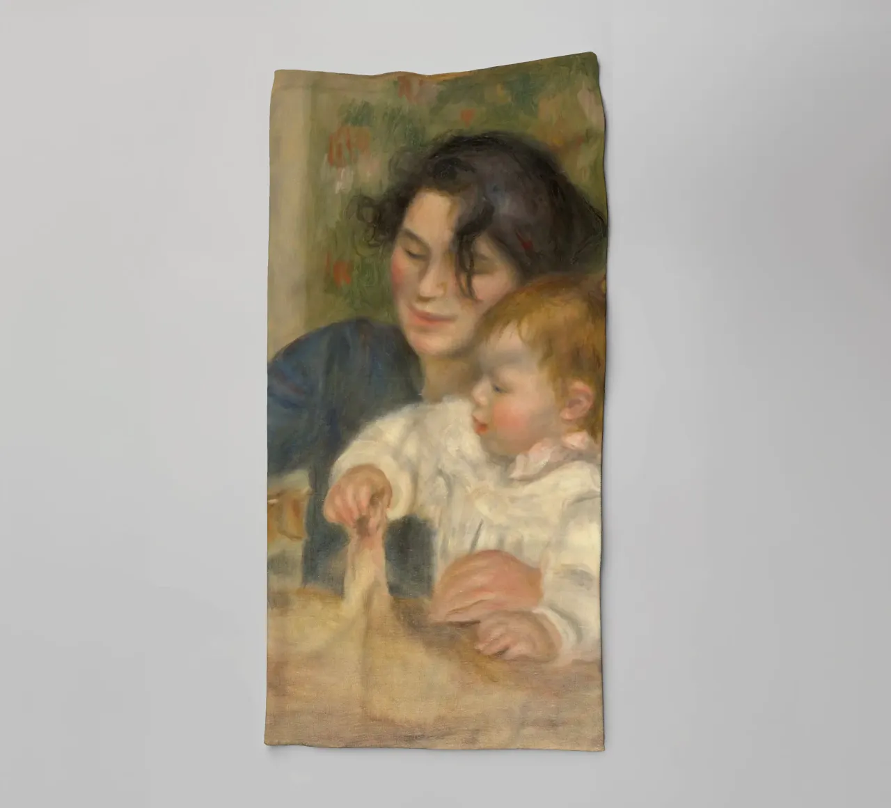 Pierre-Auguste Renoir - Gabrielle e Jean asciugamano da bagno da Timeless Artworks