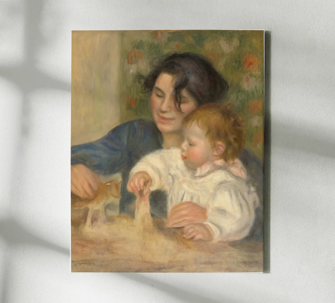 Pierre-Auguste Renoir - Gabrielle e Jean tela con Cornice a cassetta da Timeless Artworks