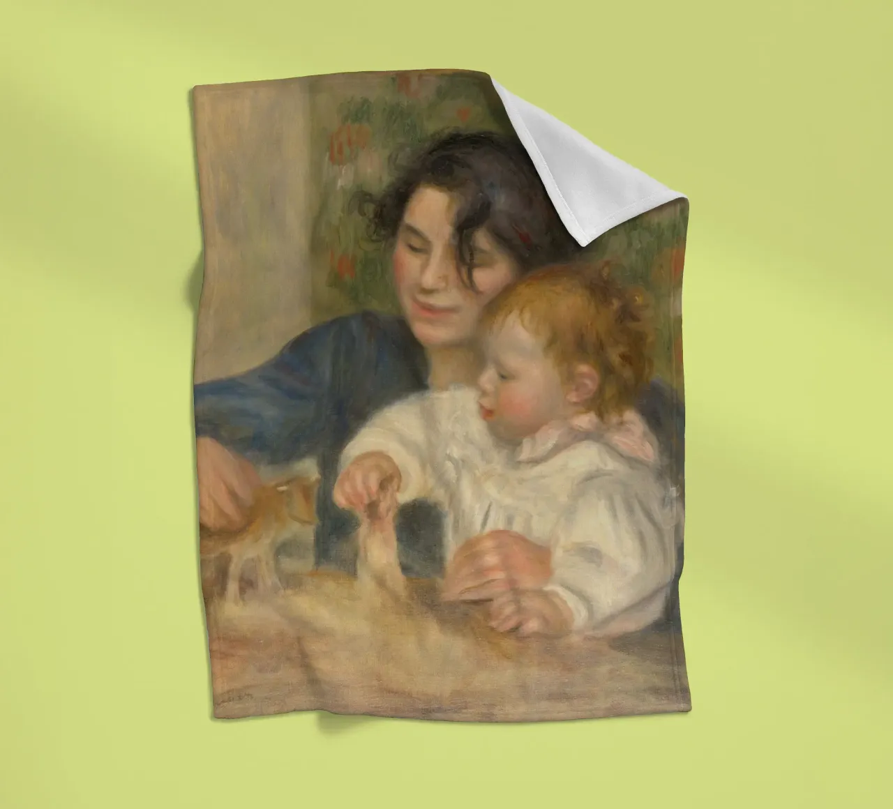 Pierre-Auguste Renoir - Gabrielle e Jean coperta in pile da Timeless Artworks