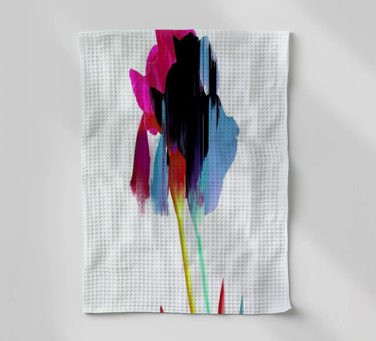Glitched Iris canovaccio da cucina da cafelab