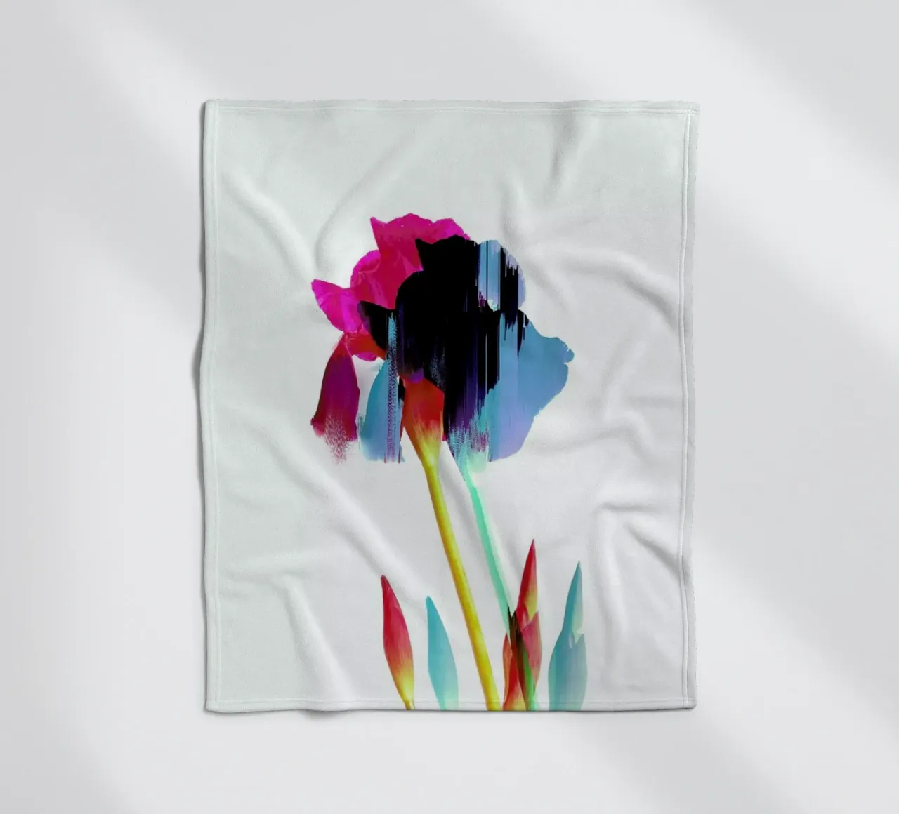 Glitched Iris coperta in pile da cafelab