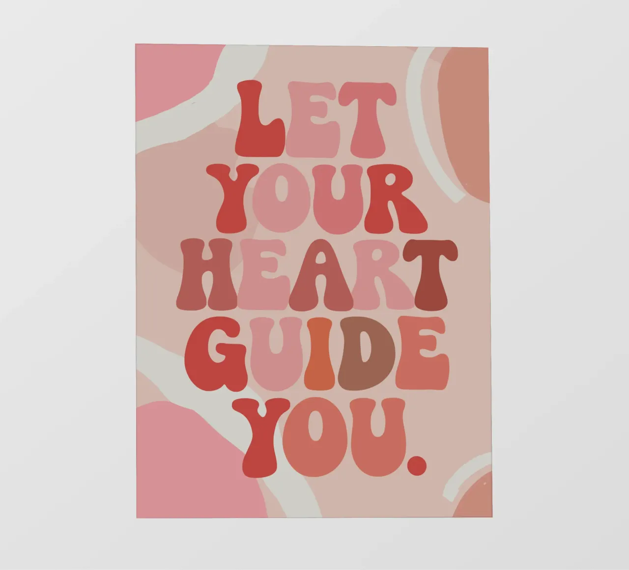 Let Your Heart Guide You – Boho Pastel Abstract pellicola backlit da Soleil Basque