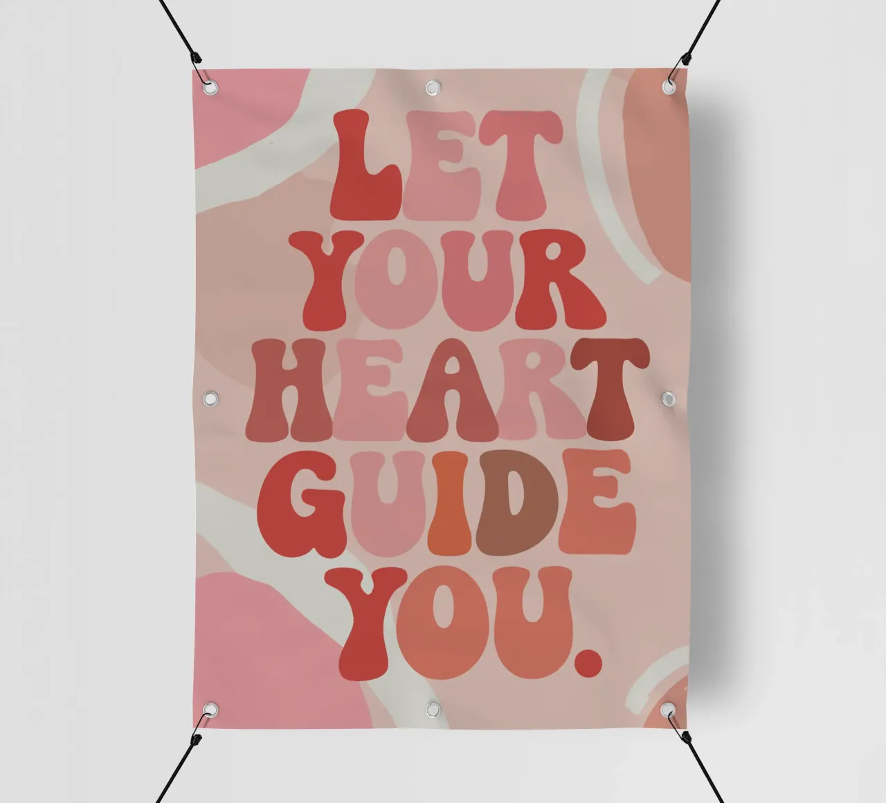 Let Your Heart Guide You – Boho Pastel Abstract telo in pvc da Soleil Basque