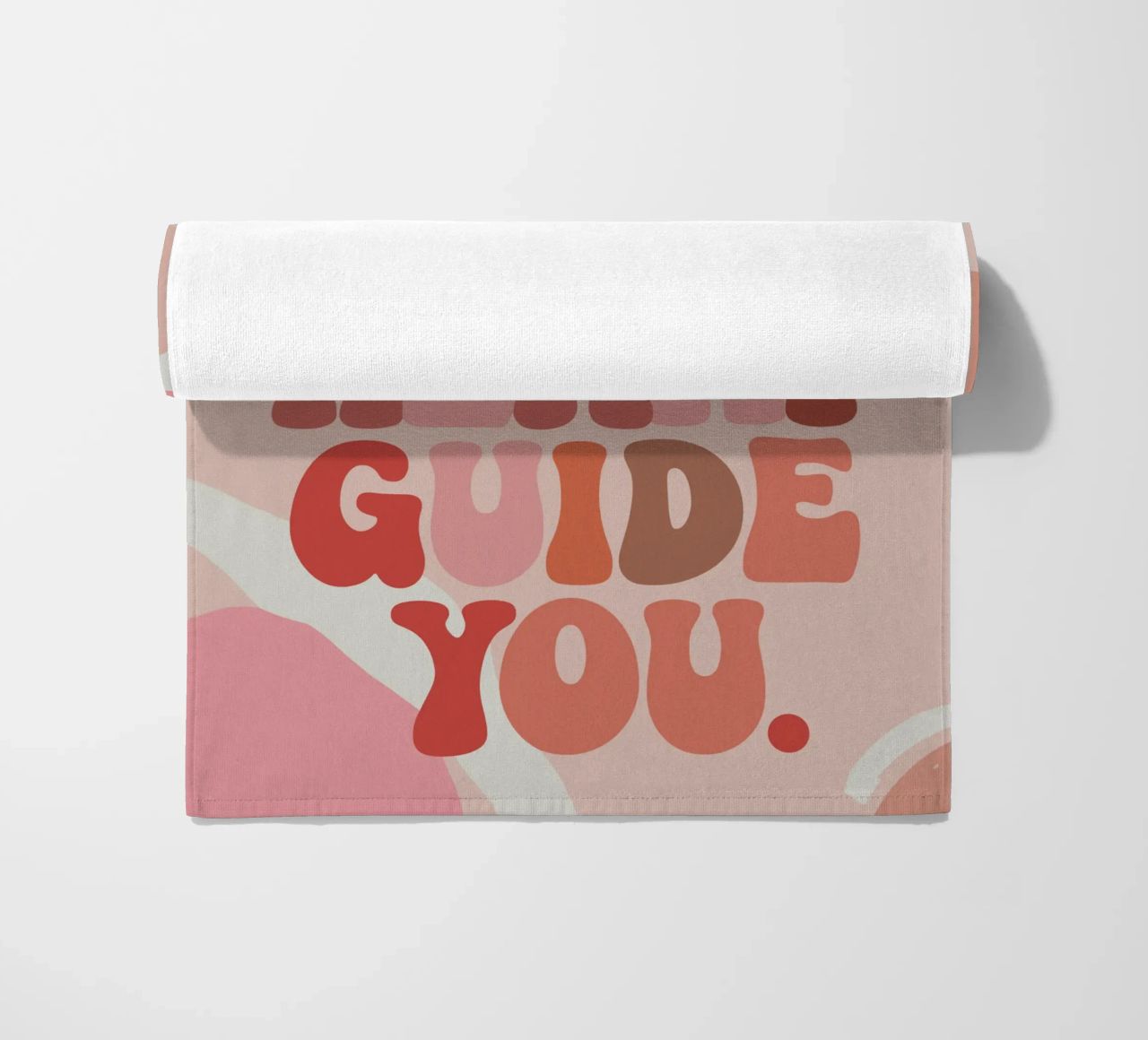 Let Your Heart Guide You – Boho Pastel Abstract telo mare da Soleil Basque