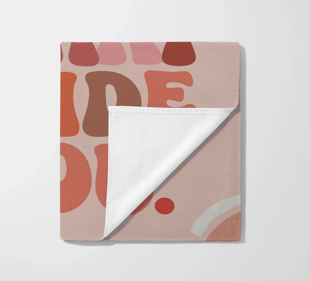 Let Your Heart Guide You – Boho Pastel Abstract telo mare da Soleil Basque