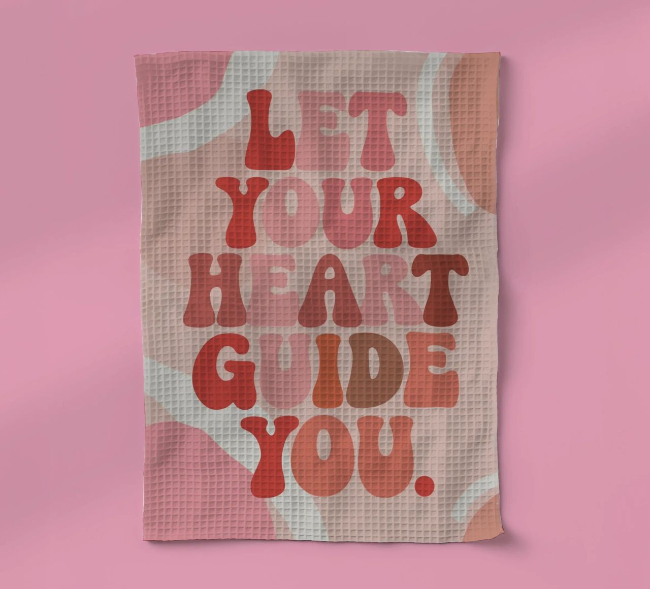 Let Your Heart Guide You – Boho Pastel Abstract canovaccio da cucina da Soleil Basque