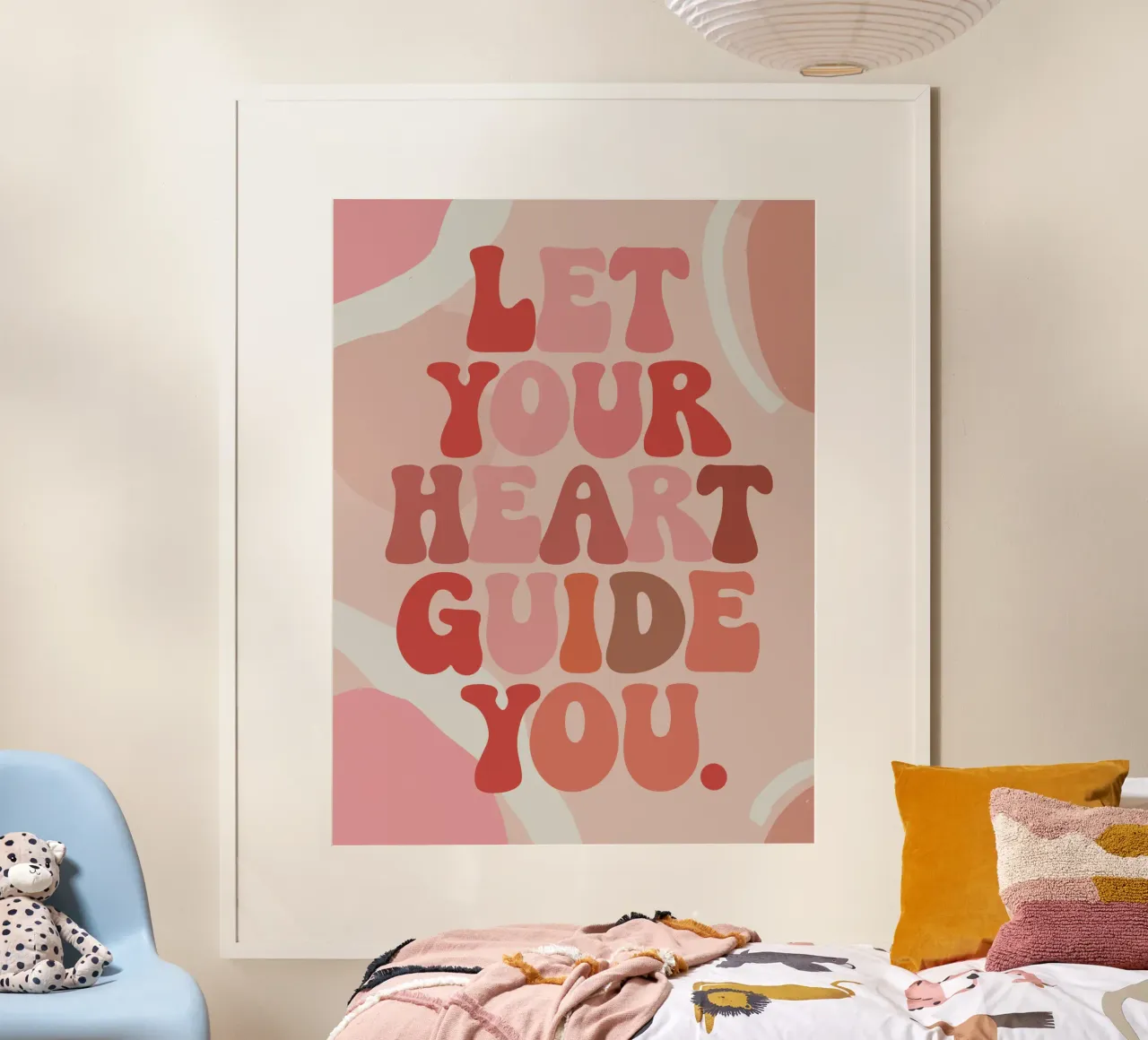 Let Your Heart Guide You – Boho Pastel Abstract carta hahnemühle da Soleil Basque
