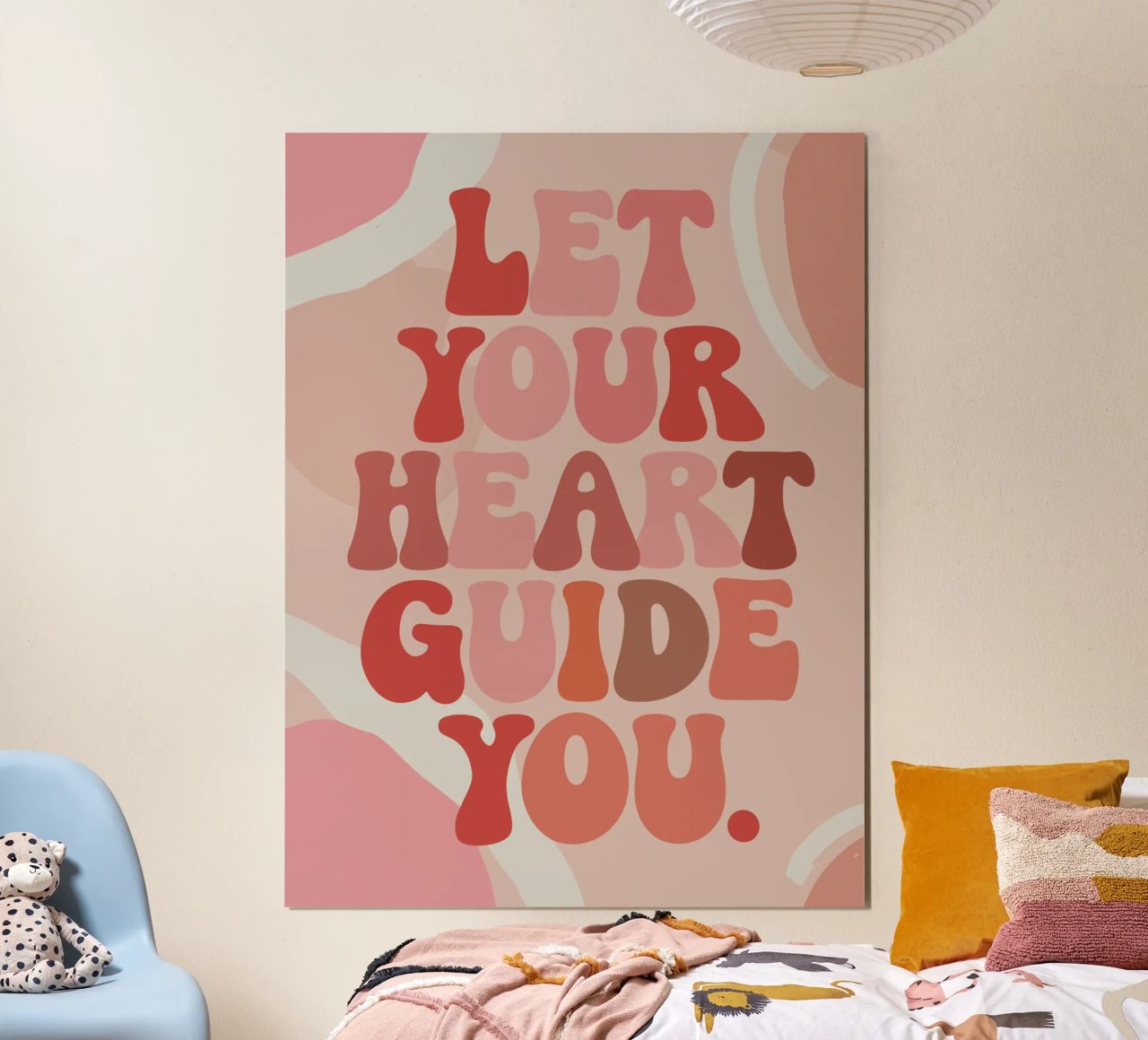 Let Your Heart Guide You – Boho Pastel Abstract carta hahnemühle da Soleil Basque