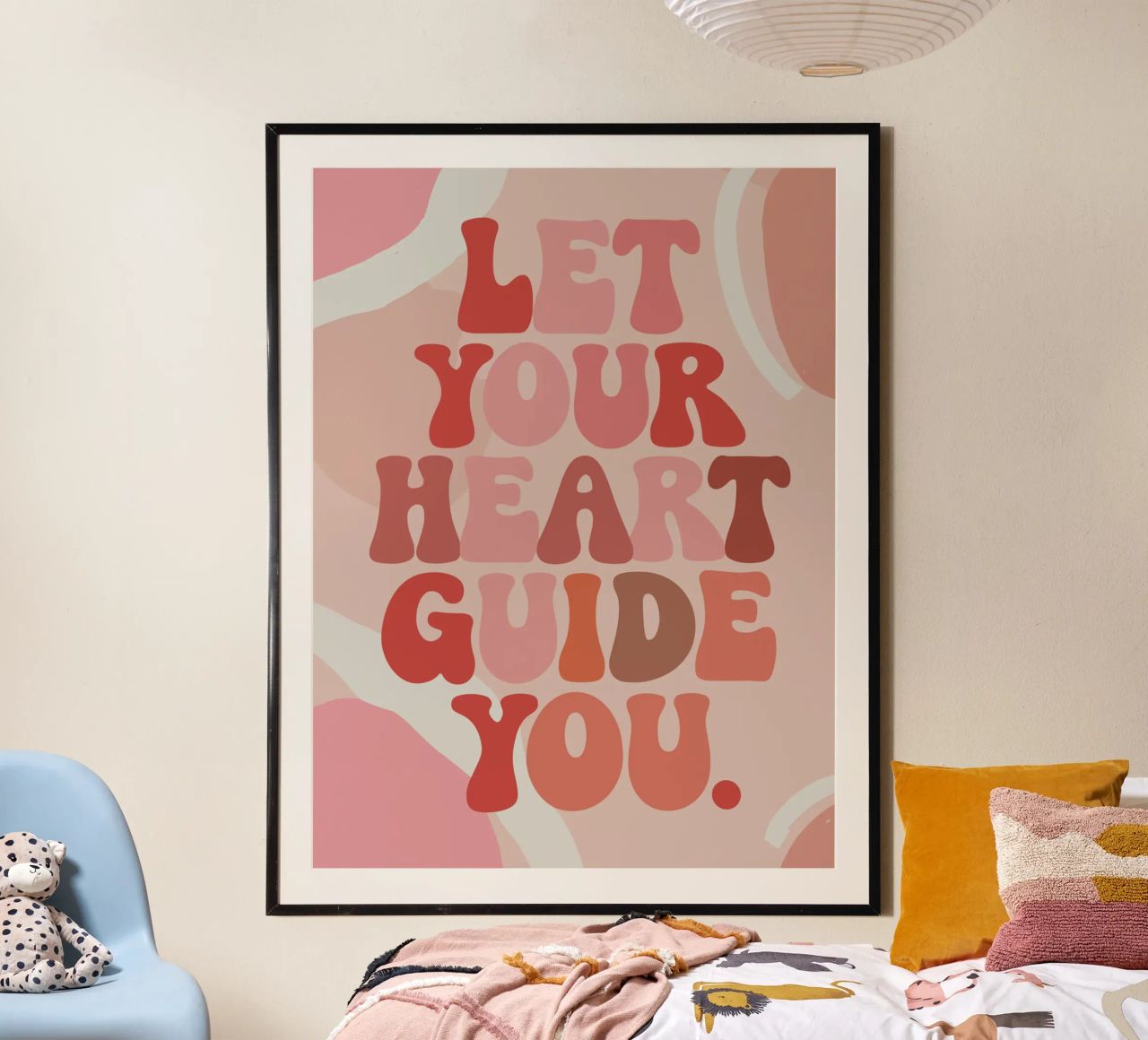 Let Your Heart Guide You – Boho Pastel Abstract carta hahnemühle da Soleil Basque