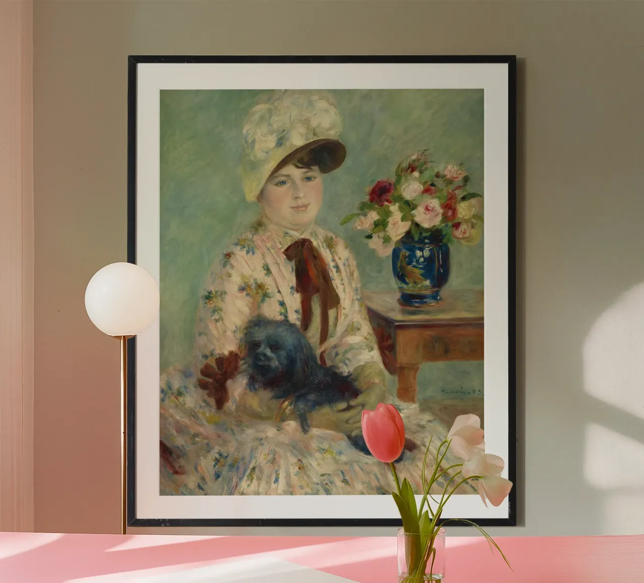 Pierre-Auguste Renoir - Mlle Charlotte Berthier Poster von Timeless Artworks