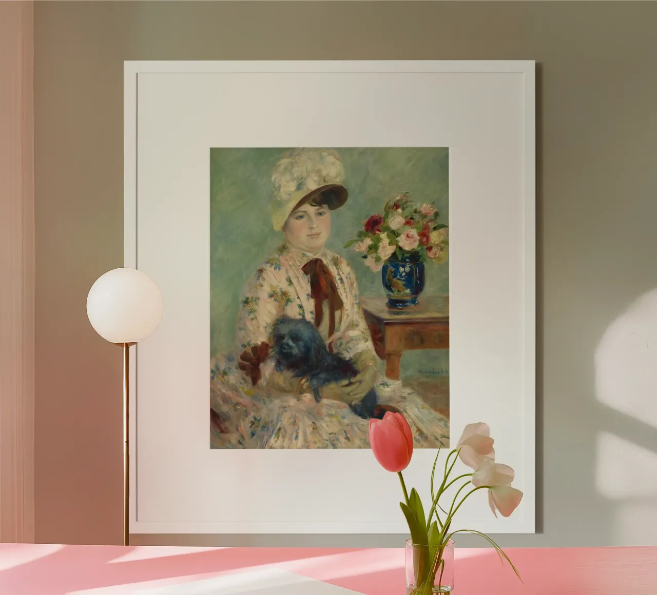 Pierre-Auguste Renoir - Mlle Charlotte Berthier Poster von Timeless Artworks