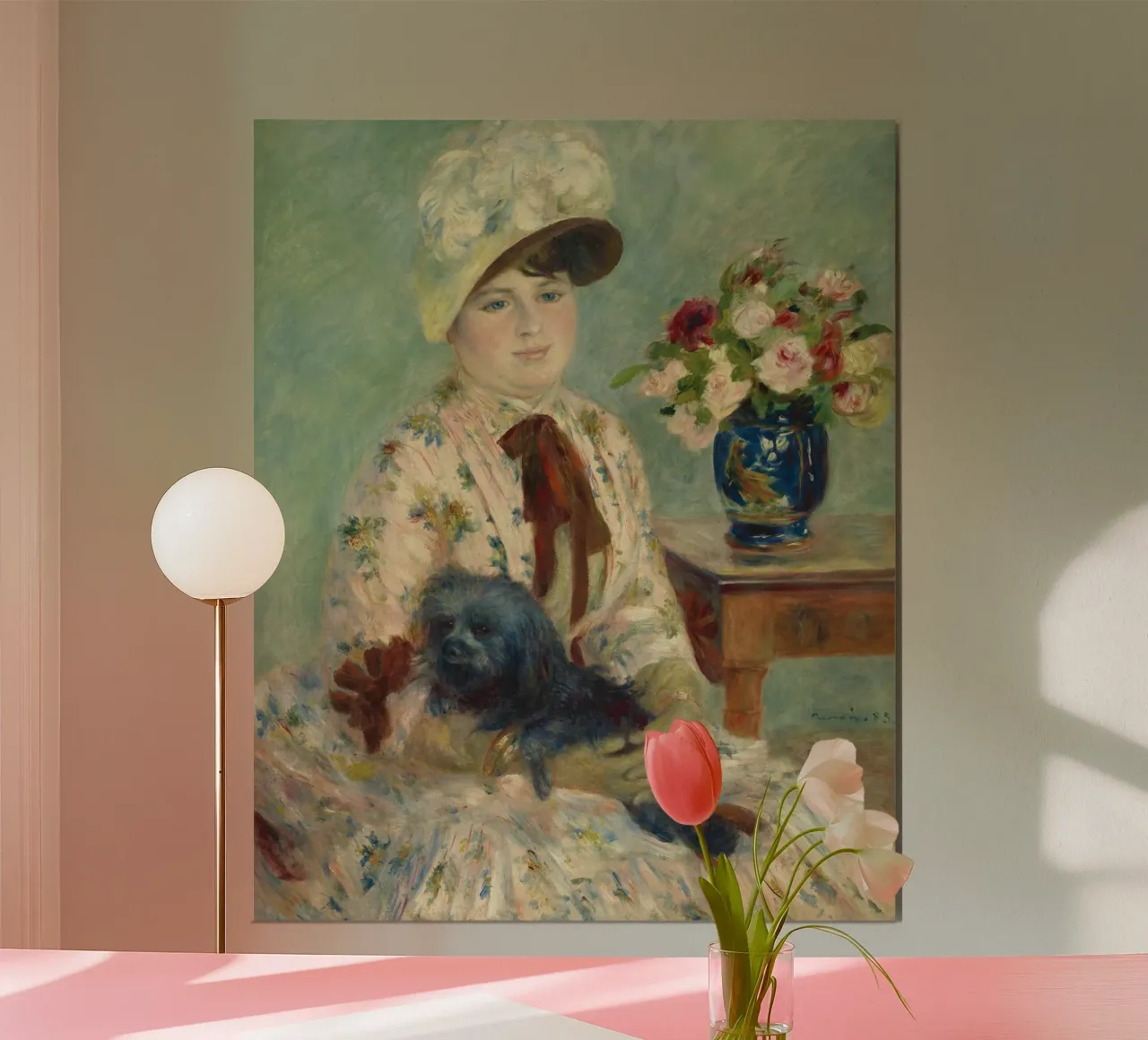 Pierre-Auguste Renoir - Mlle Charlotte Berthier Poster von Timeless Artworks