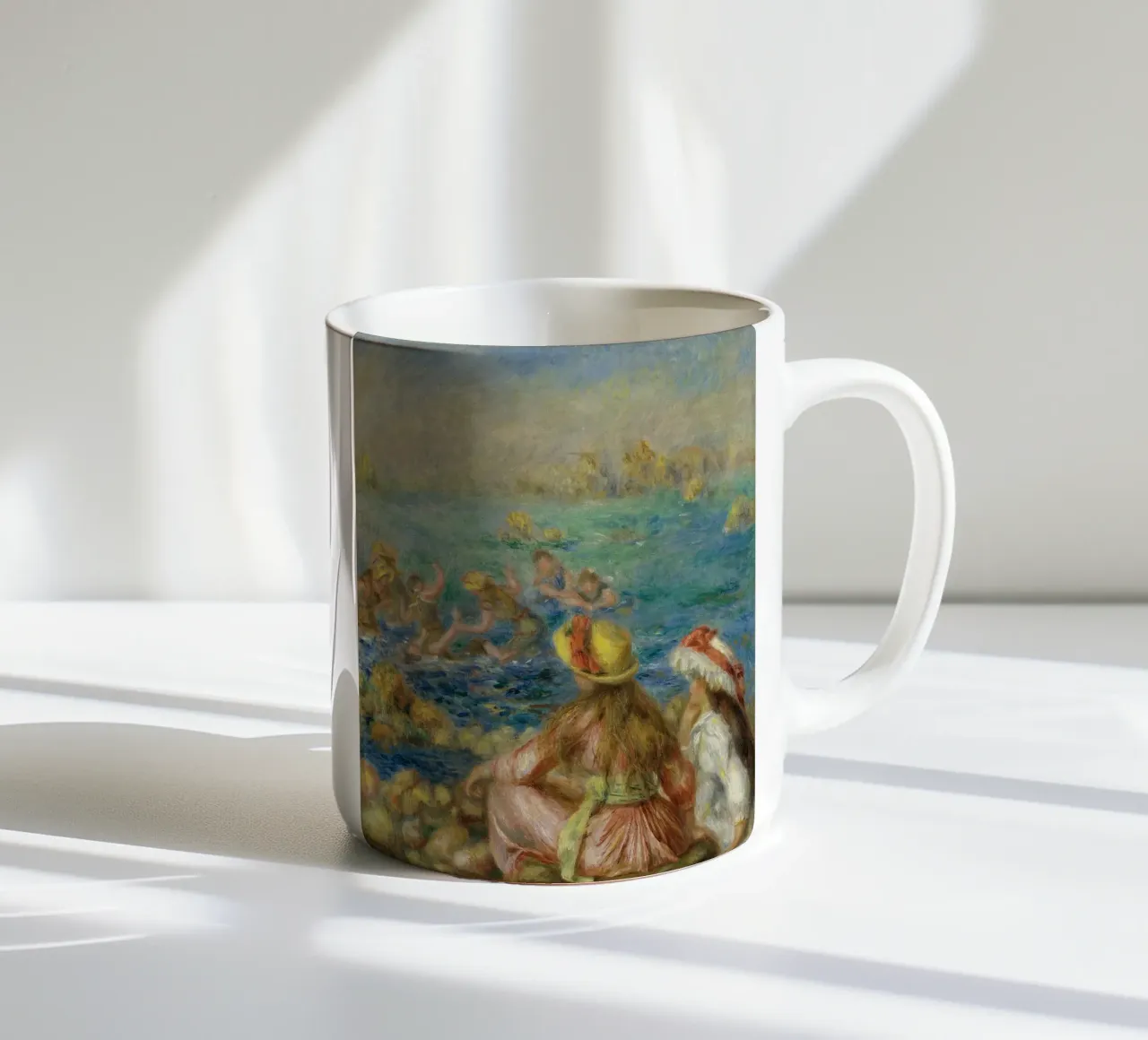 Pierre-Auguste Renoir - Bagnanti tazza in ceramica da Timeless Artworks