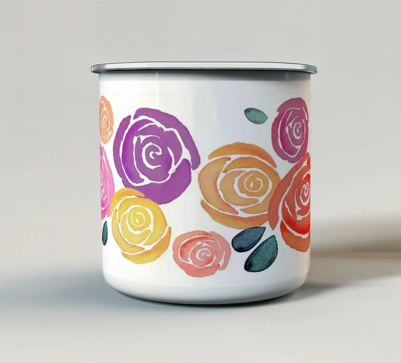 Rosenband tazza in smalto da Farbwelten