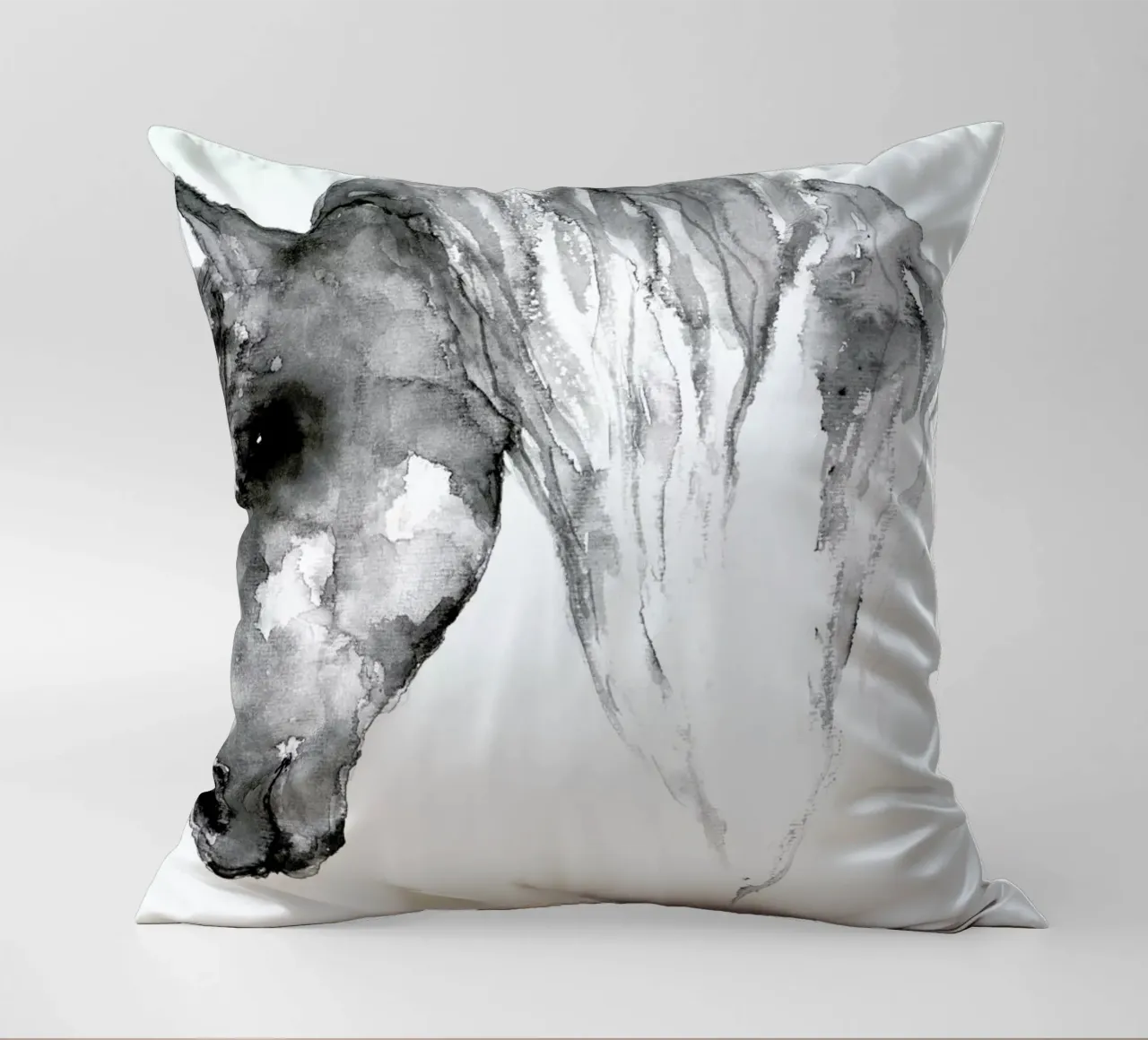 Grey Horse cuscino da Larissa van der Laan