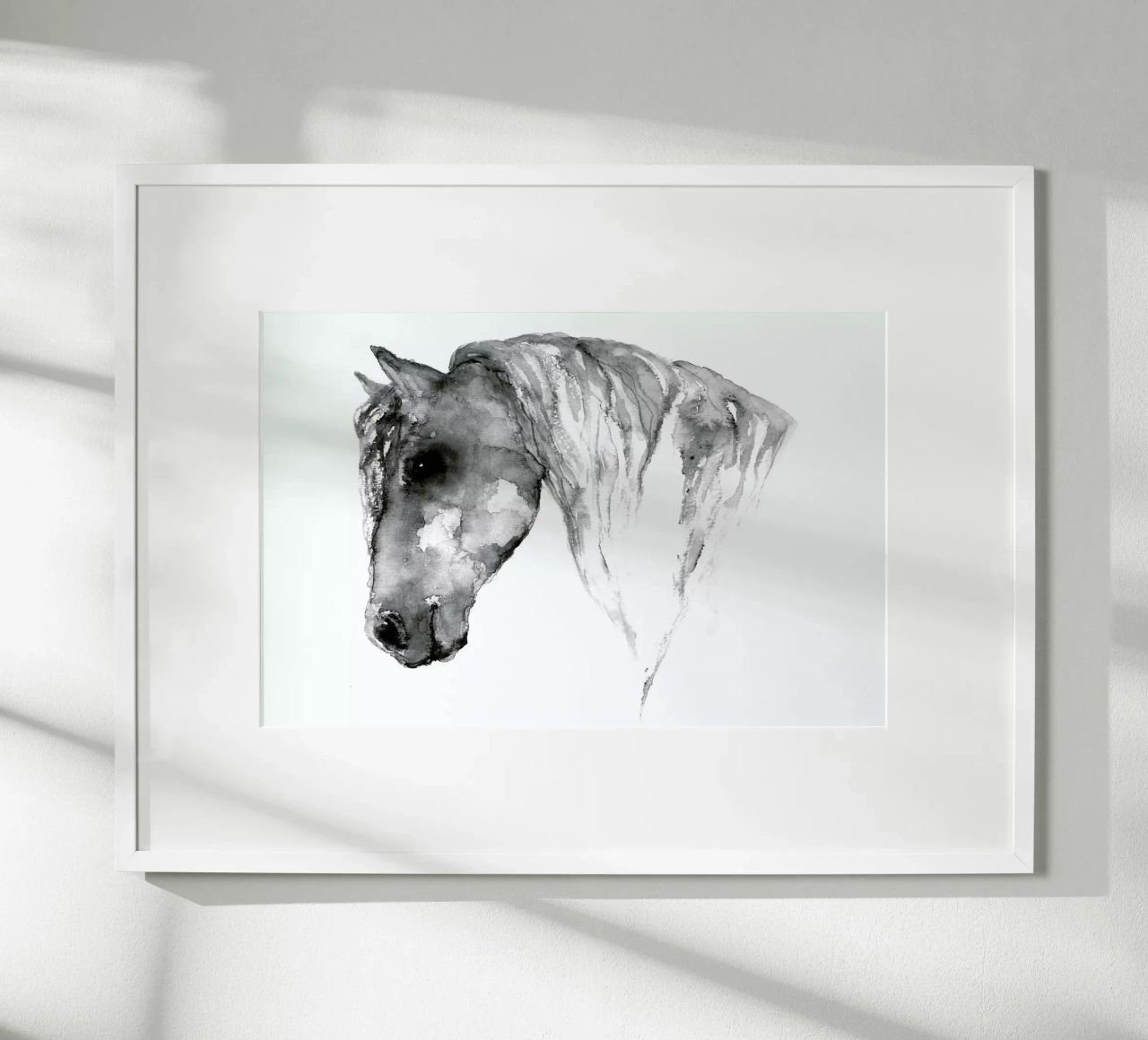Grey Horse poster by Larissa van der Laan