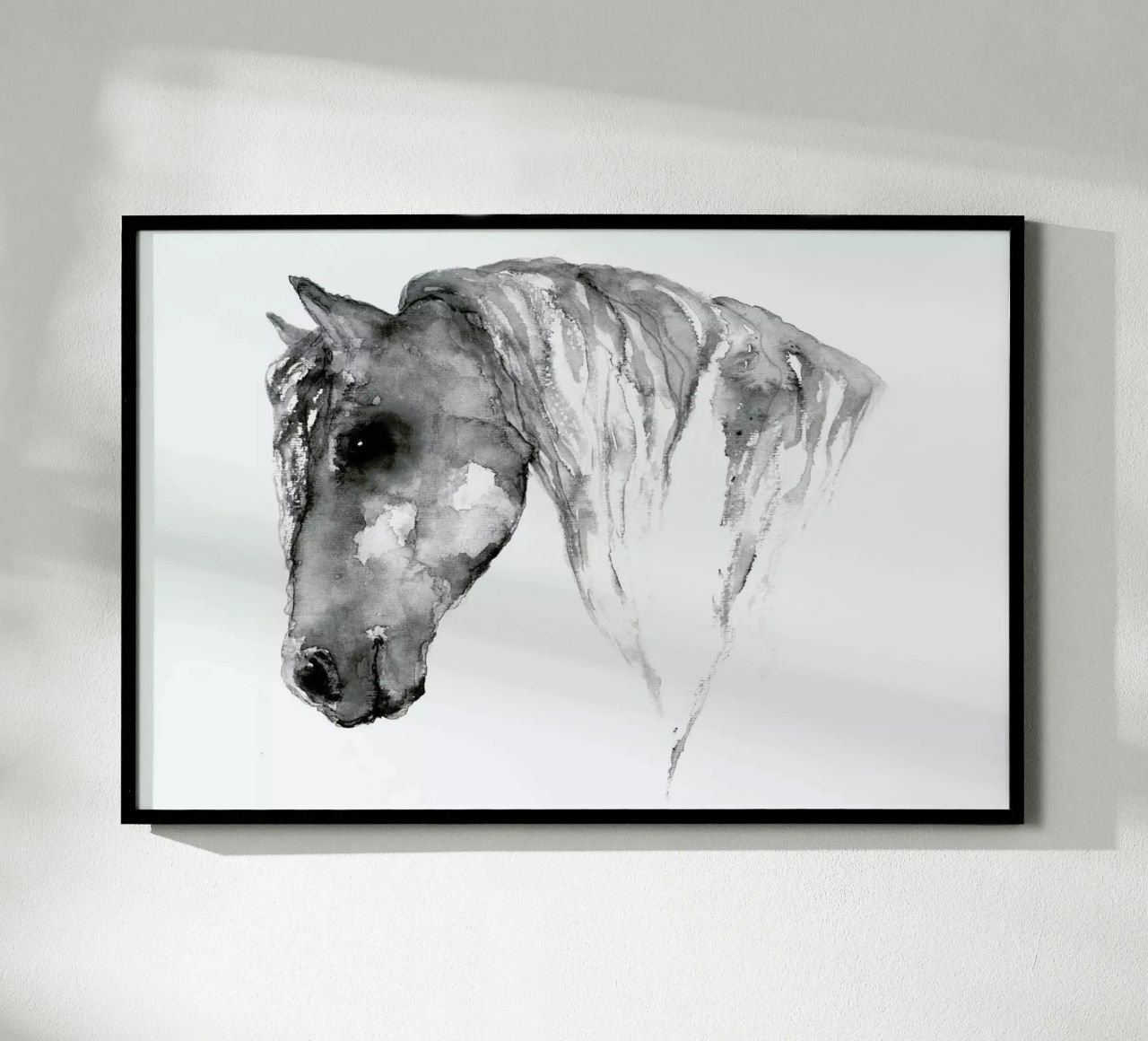 Grey Horse poster by Larissa van der Laan