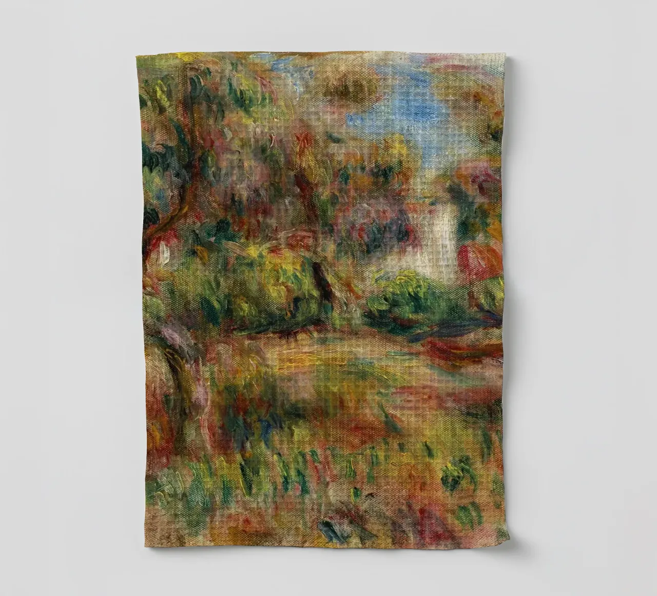Pierre-Auguste Renoir - Paesaggio con capanna canovaccio da cucina da Timeless Artworks