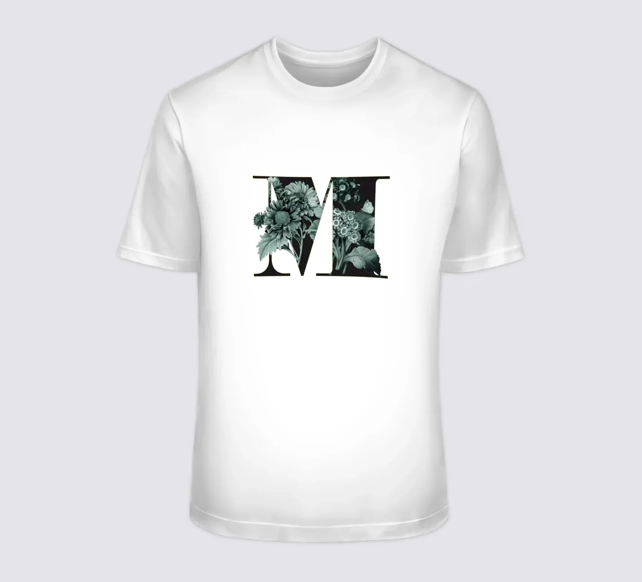 Flower Alphabet - M t-shirt by Froilein Juno