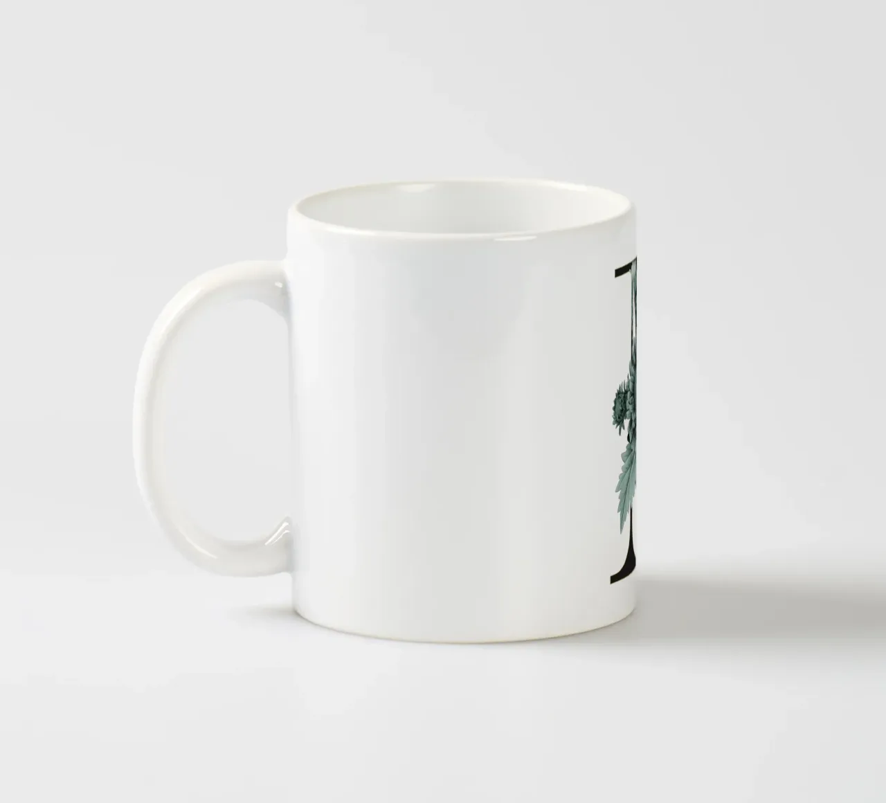 Flower Alphabet - M Keramik Tasse von Froilein Juno