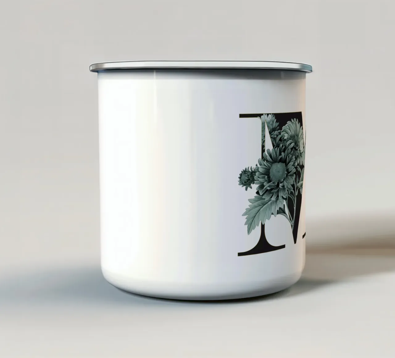 Flower Alphabet - M tazza in smalto da Froilein Juno