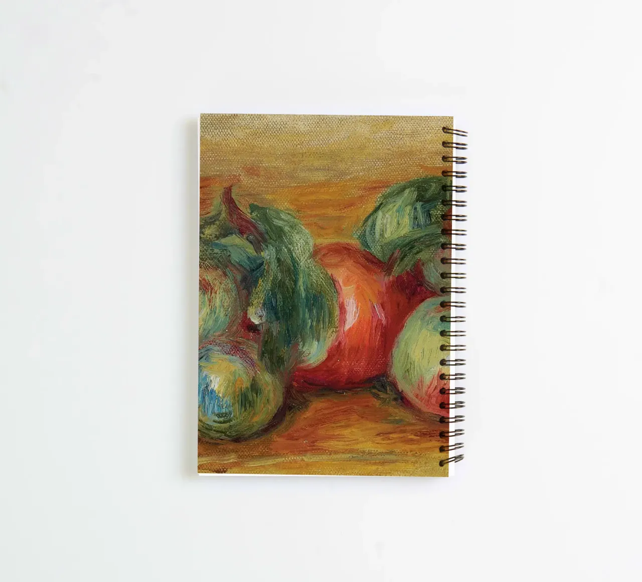 Pierre-Auguste Renoir - Still life with fruit spiral notebook by Timeless Artworks