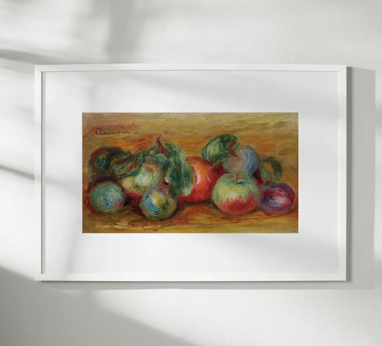 Pierre-Auguste Renoir - Natura morta con frutta carta hahnemühle da Timeless Artworks