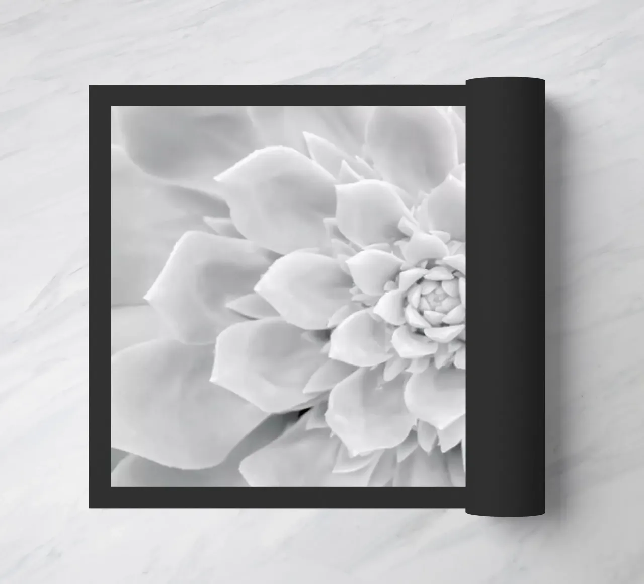 White Succulent doormat by Victoria Frost