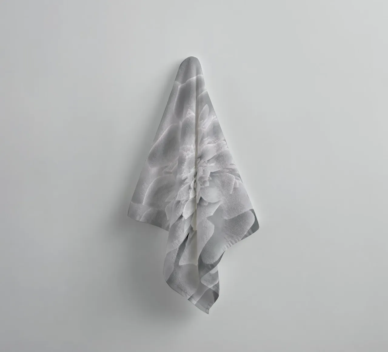 White Succulent towel by Victoria Frost