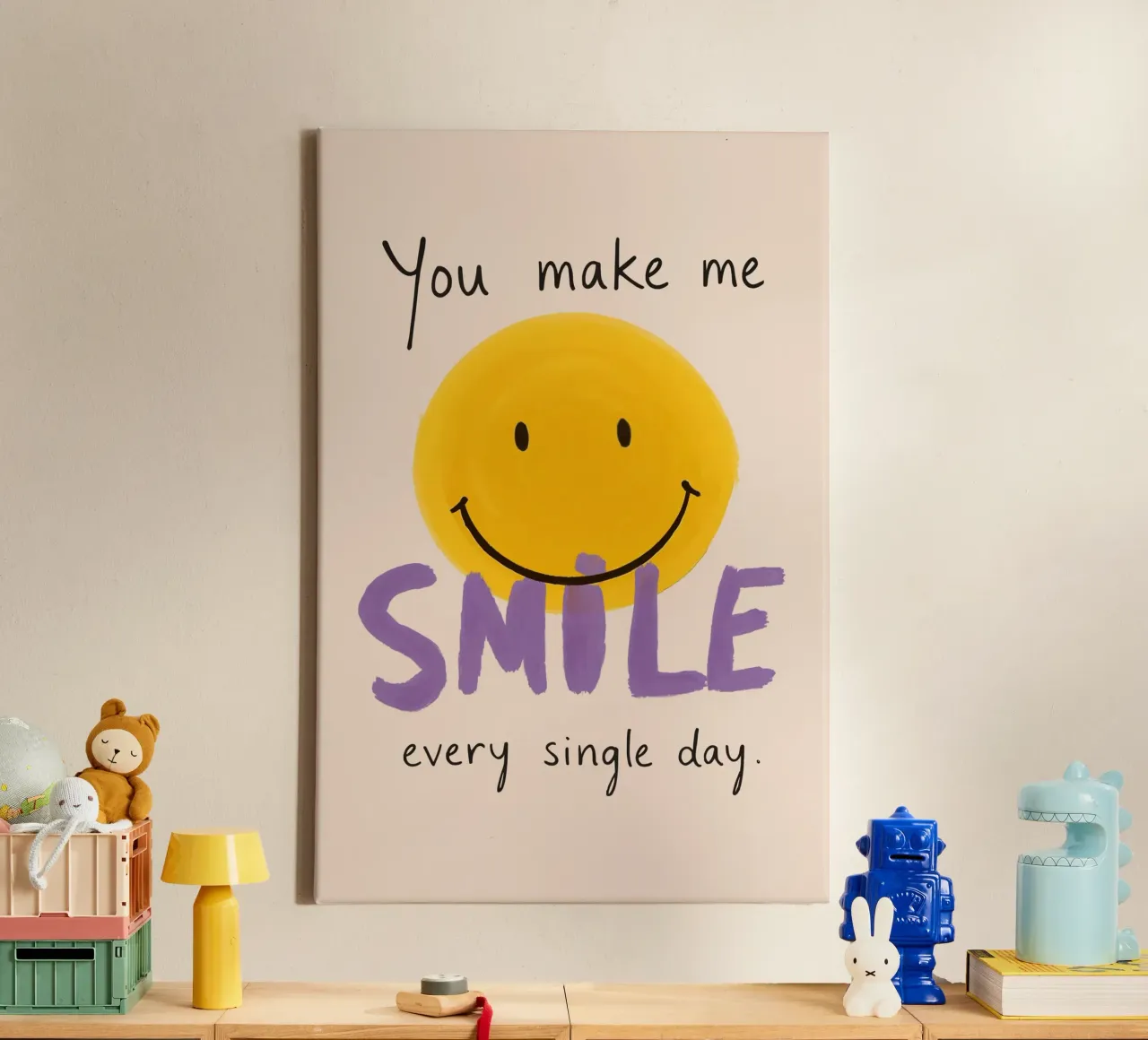 Smile Maker tela con Cornice a cassetta da KidzStudio