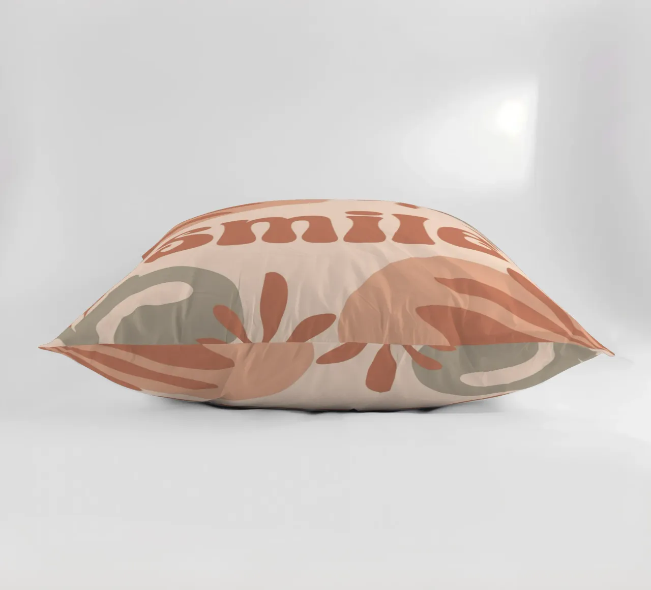 SMILE – Minimalist Boho Pastel Design cuscino da Soleil Basque