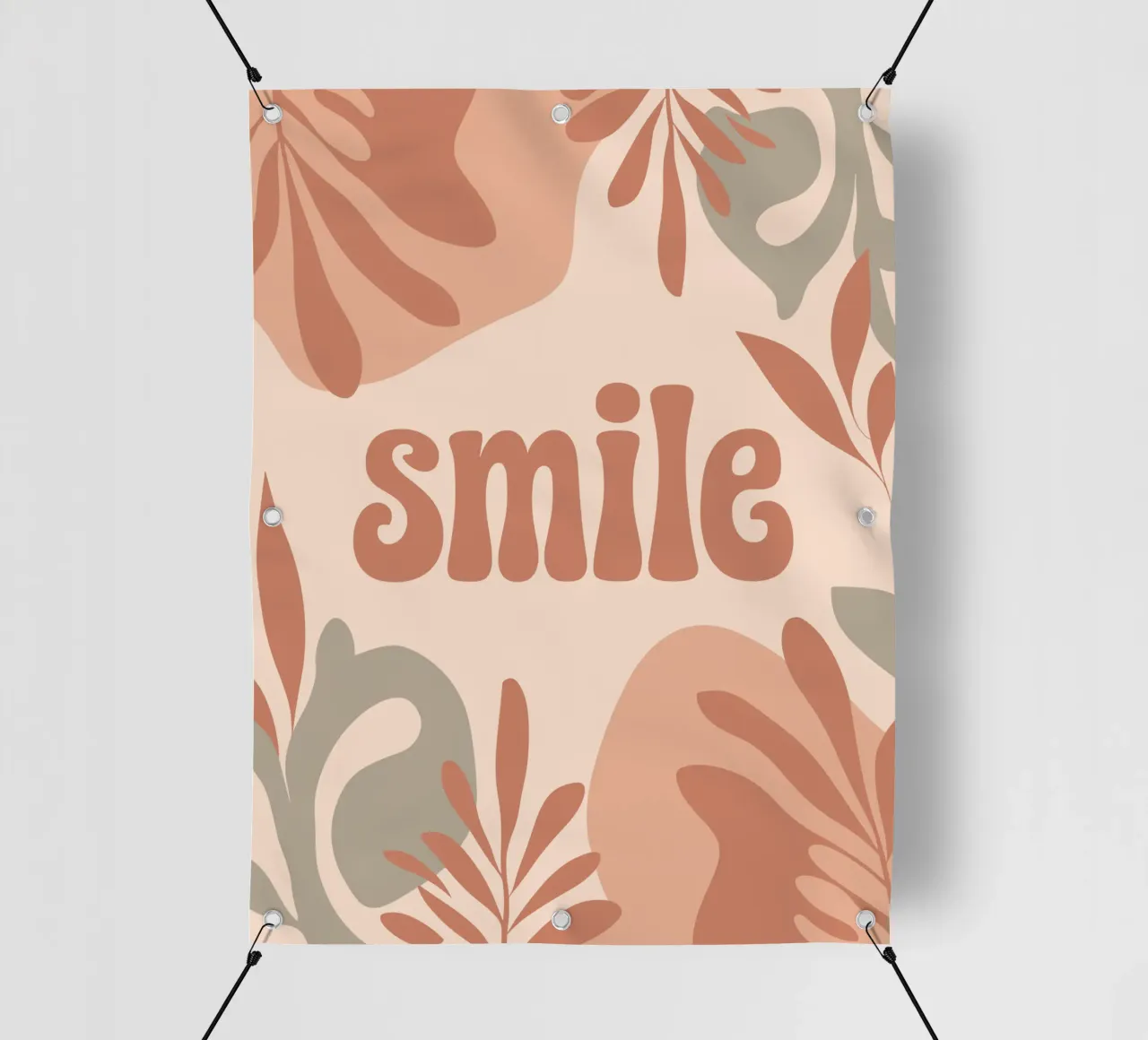 SMILE – Minimalist Boho Pastel Design telo in pvc da Soleil Basque
