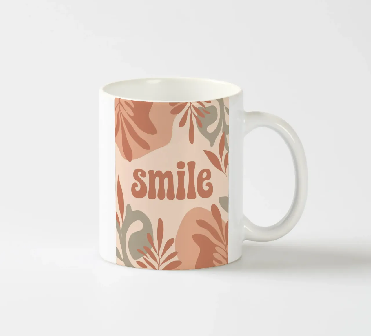 SMILE – Minimalist Boho Pastel Design tazza in ceramica da Soleil Basque