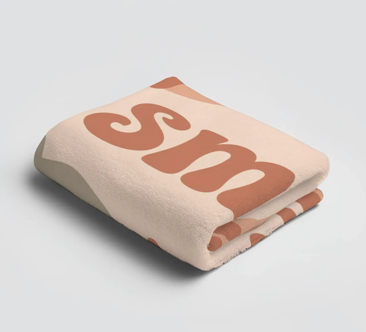 SMILE – Minimalist Boho Pastel Design asciugamano da bagno da Soleil Basque