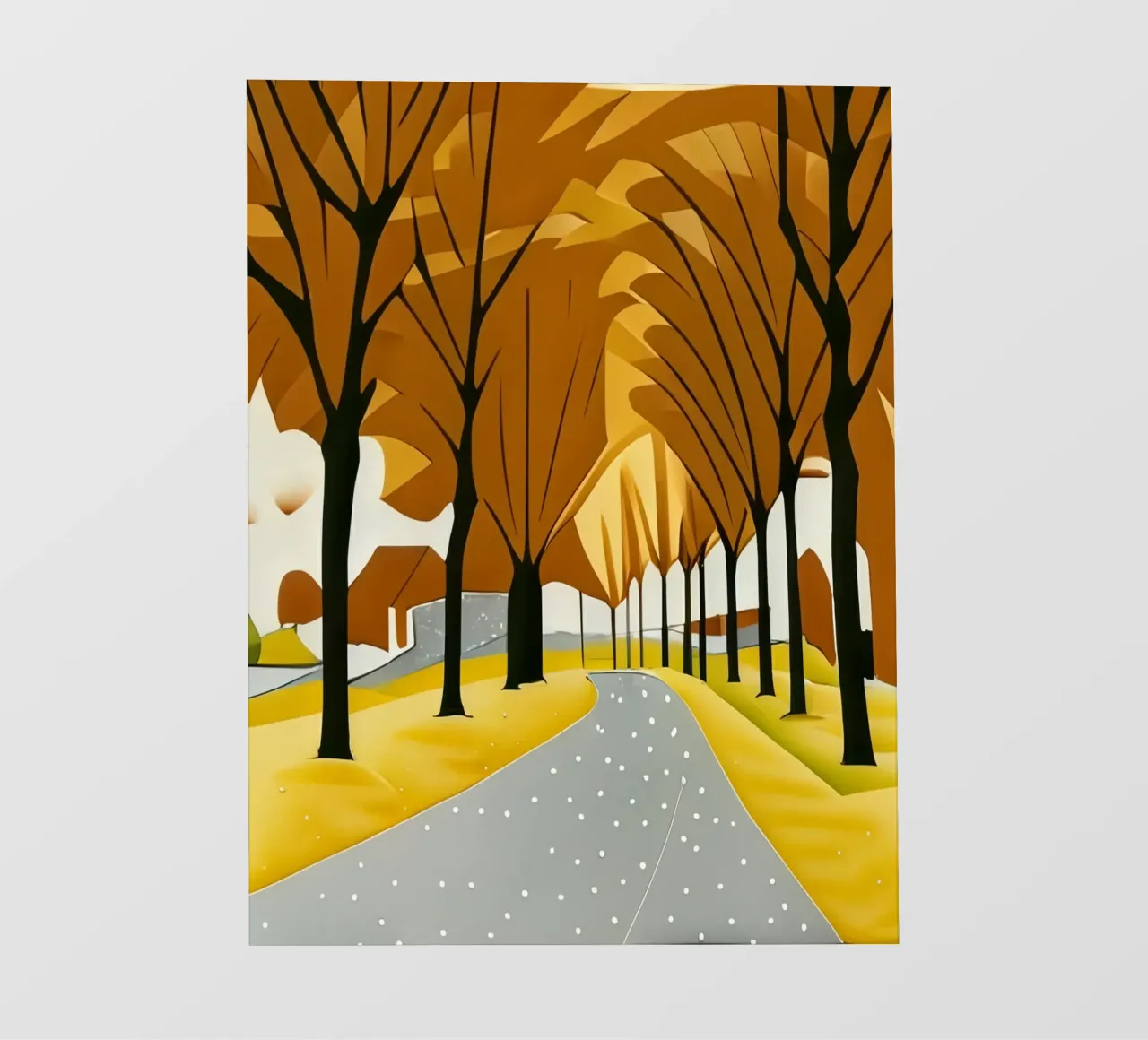 Viale_Natura_3 telo in pvc da Abstract Art by LK