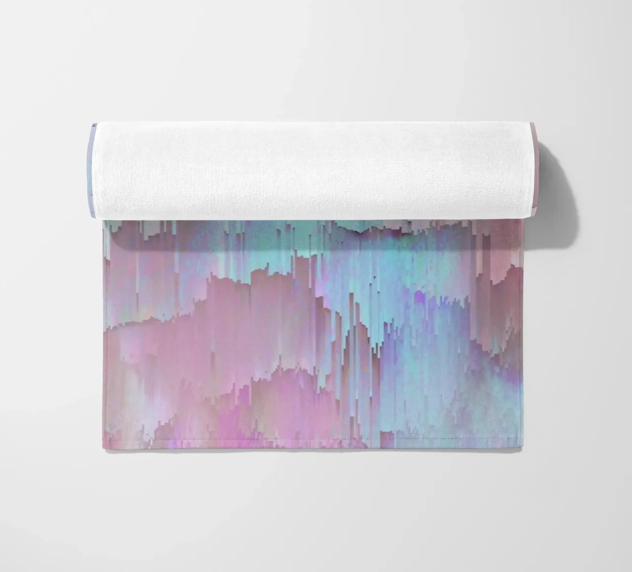 Pastel Glitches Fall telo mare da cafelab