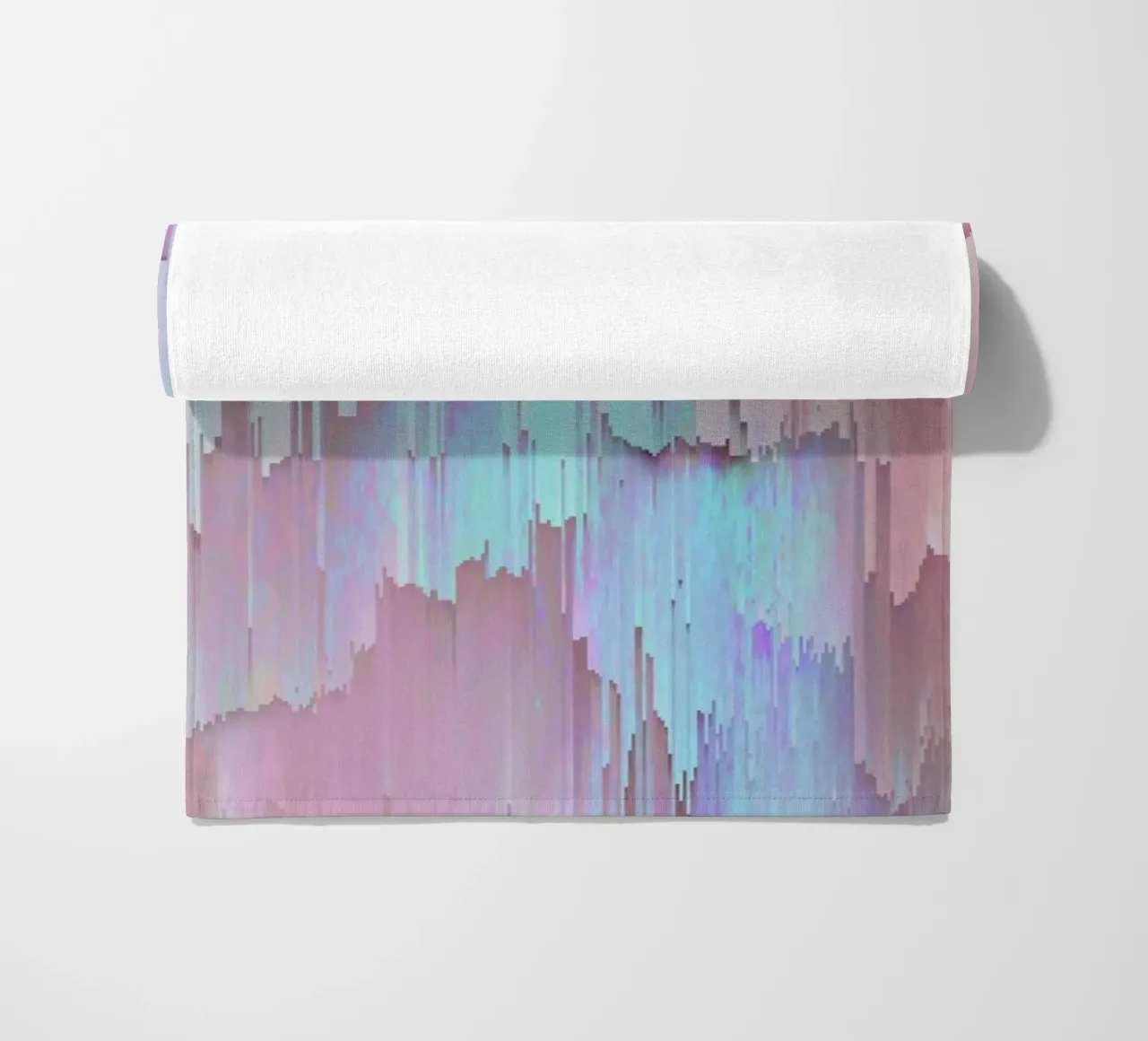 Pastel Glitches Fall telo mare da cafelab