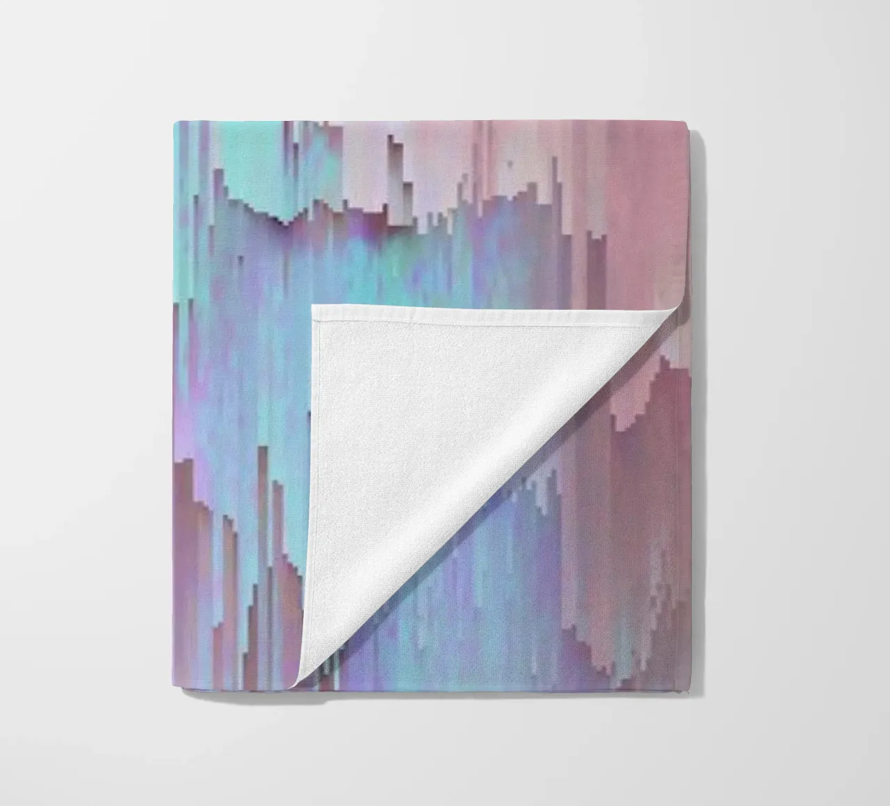 Pastel Glitches Fall telo mare da cafelab