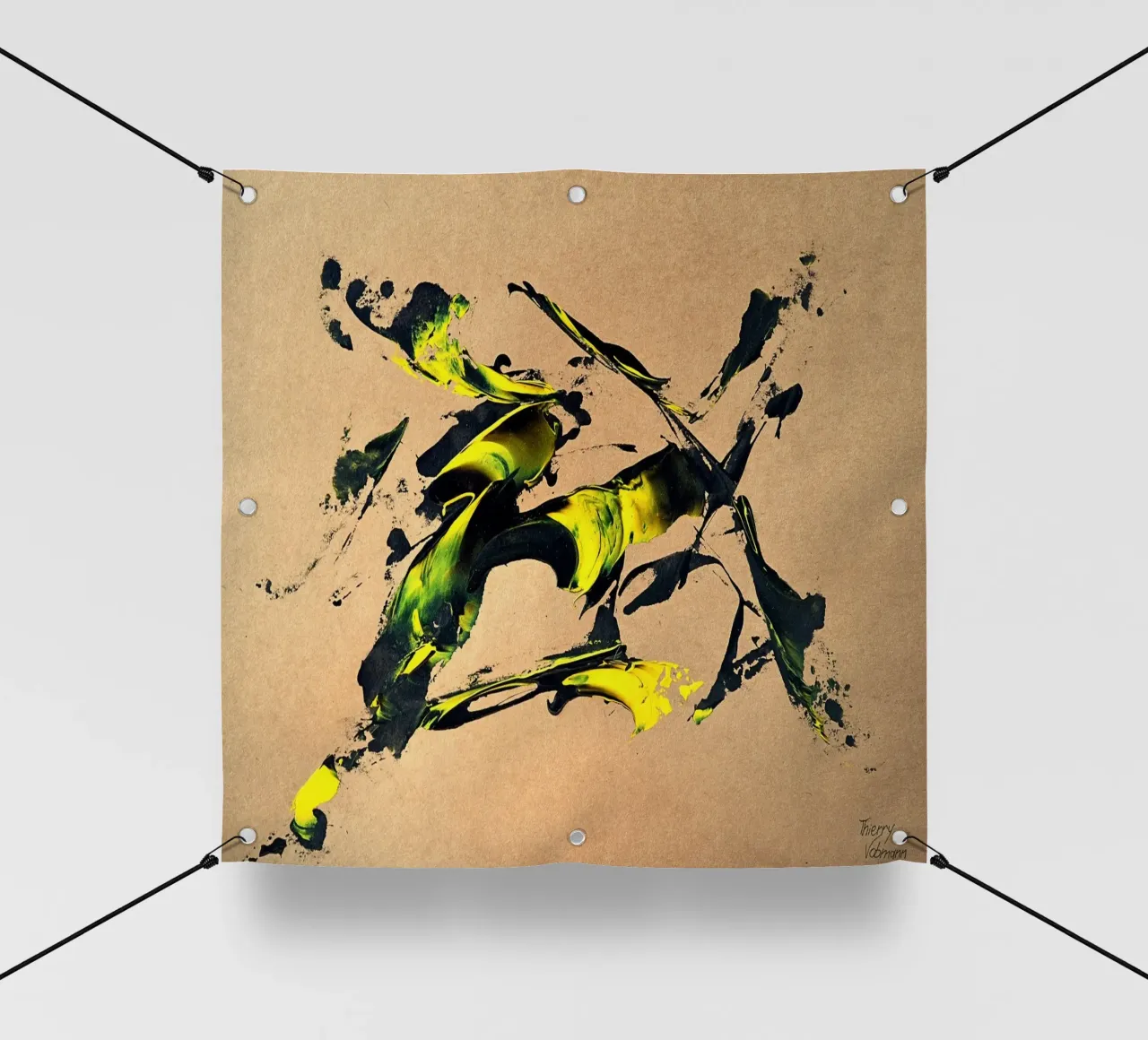 NATURAL STYLE 49 telo in pvc da Thierry Vobmann Abstract painting