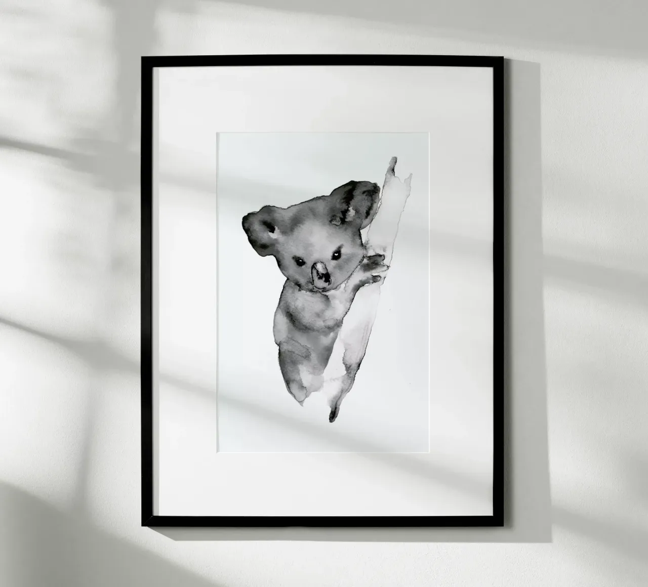 Koala in Grey carta hahnemühle da Larissa van der Laan