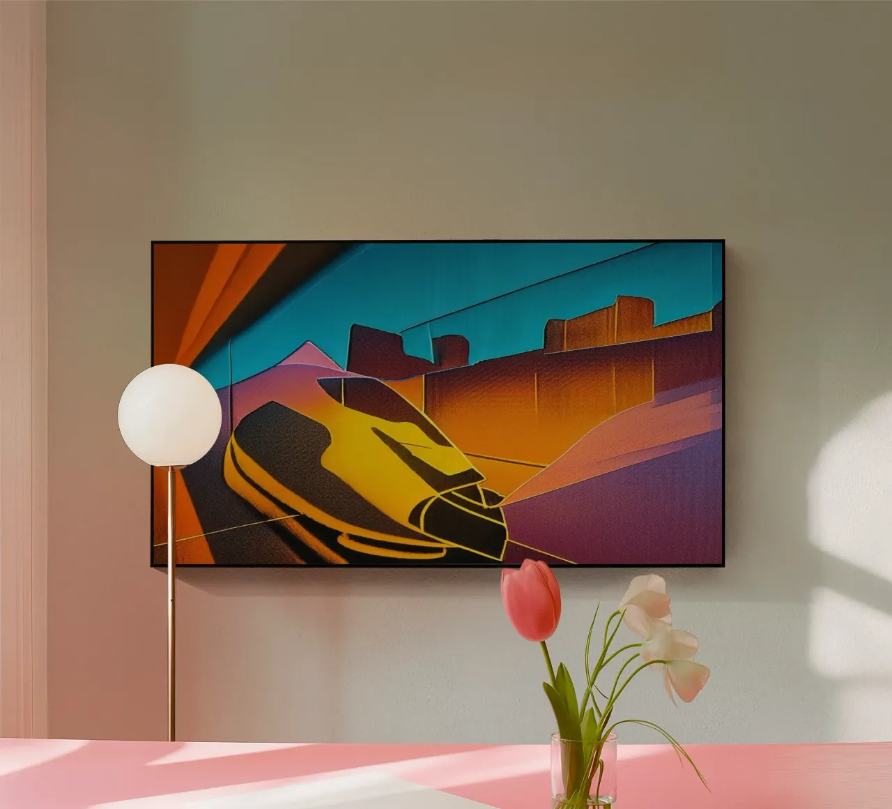 excursion_vue de la gare_3 plexiglas de Abstract Art by LK