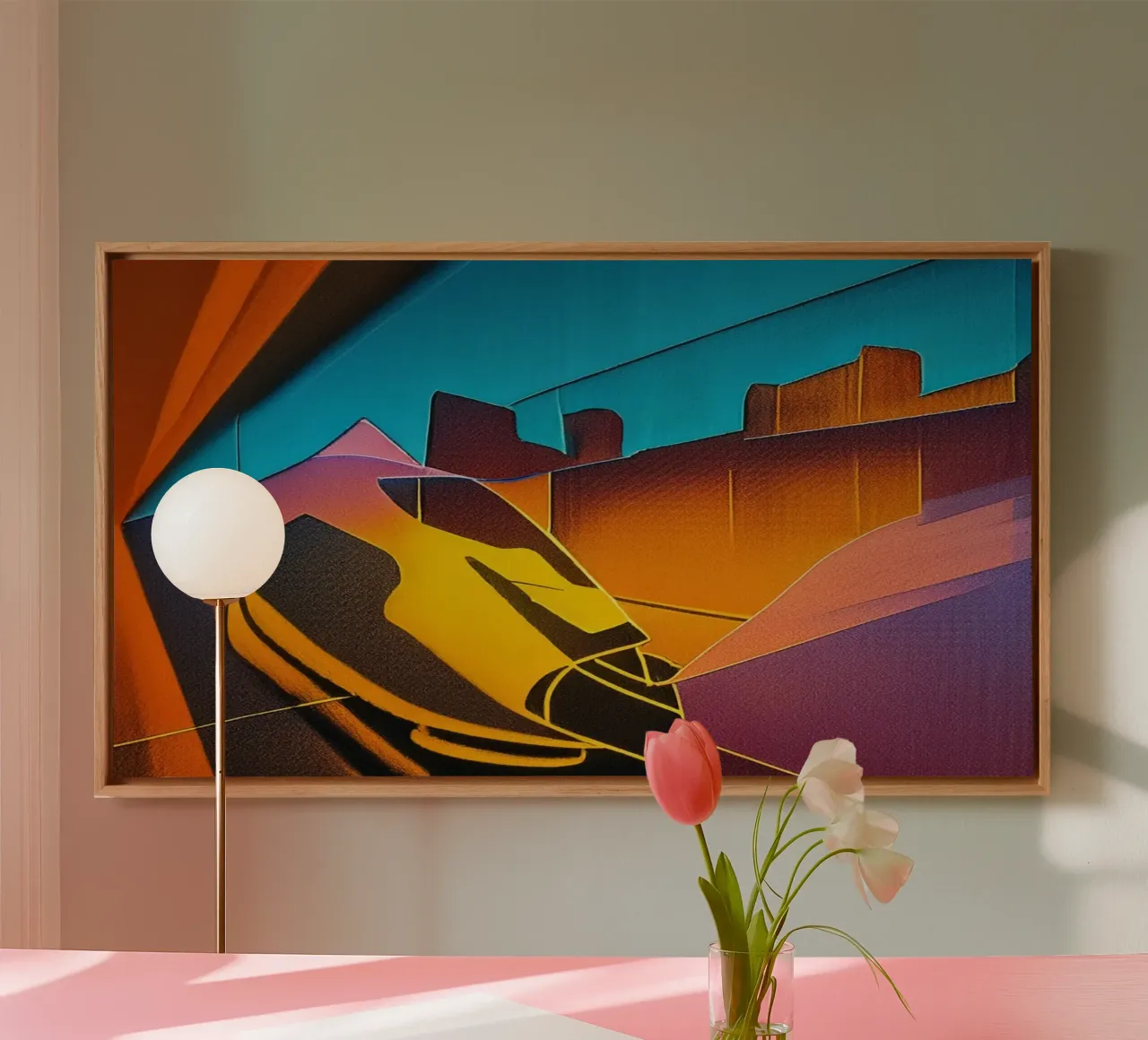 Excursion_view from station_3 canvas by Abstract Art by LK