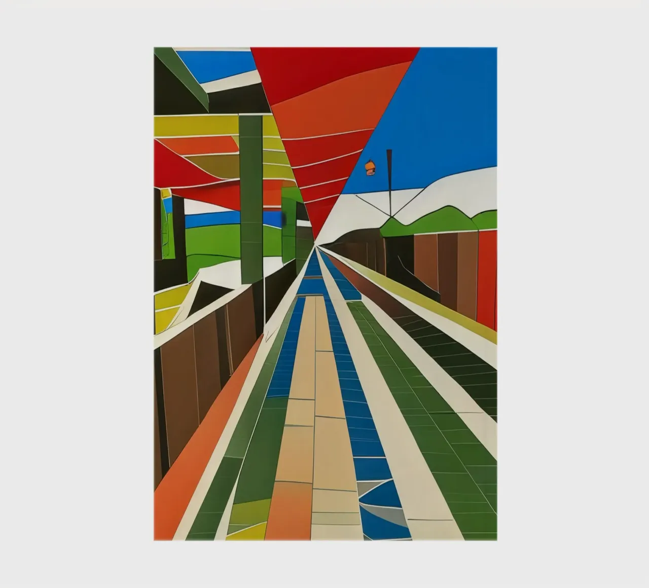excursion_vue de la gare_4 carnet de notes de Abstract Art by LK