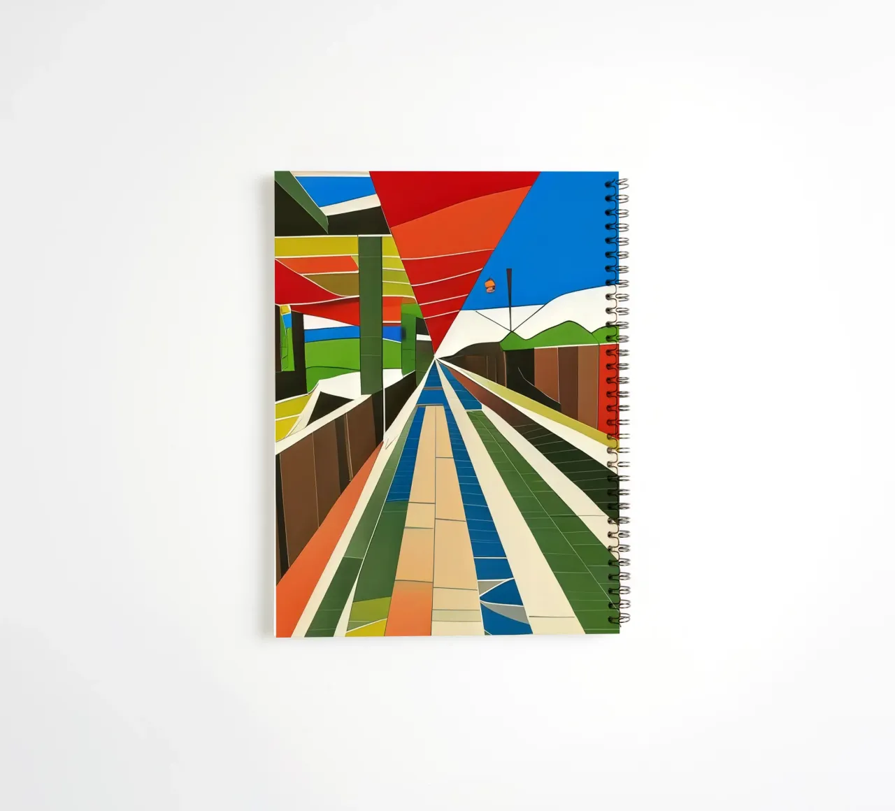 Excursion_view from station_4 spiral notebook by Abstract Art by LK
