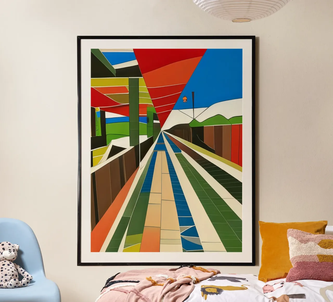 excursion_vue de la gare_4 hahnemühle de Abstract Art by LK